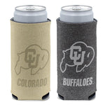 Wholesale-Colorado Buffaloes COLORED HEATHERED 12 oz Slim Can Cooler