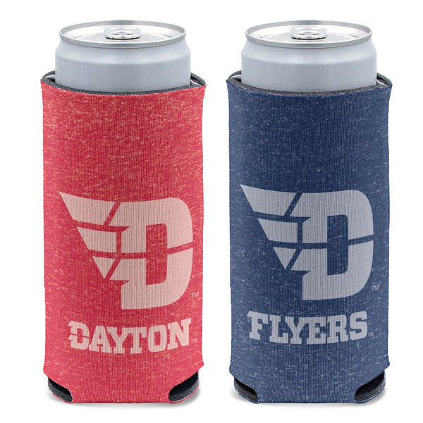 Dayton Flyers COLORED HEATHERED 12 oz Slim Can Cooler