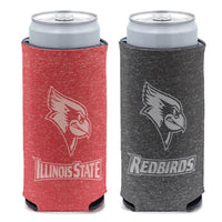 Wholesale-Illinois State Redbirds COLORED HEATHERED 12 oz Slim Can Cooler