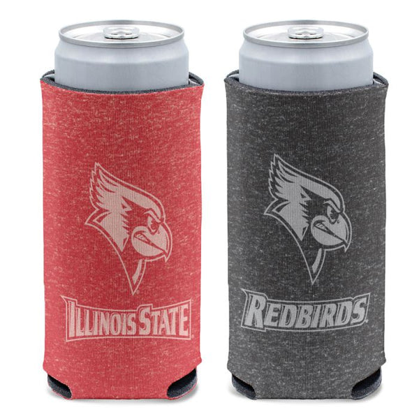 Wholesale-Illinois State Redbirds COLORED HEATHERED 12 oz Slim Can Cooler