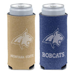 Wholesale-Montana State Bobcats COLORED HEATHERED 12 oz Slim Can Cooler