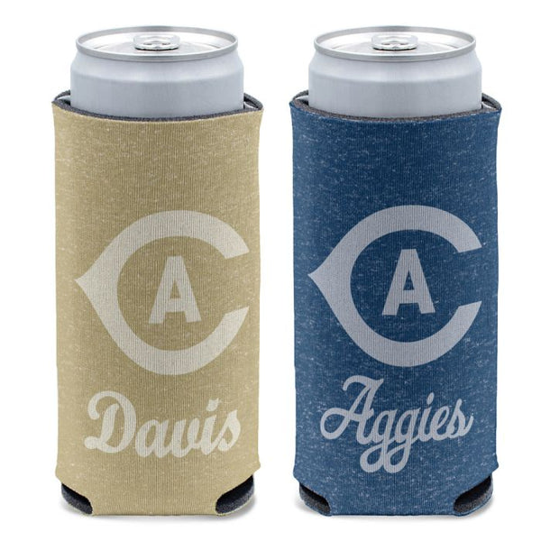 Wholesale-UC Davis Aggies COLORED HEATHERED 12 oz Slim Can Cooler