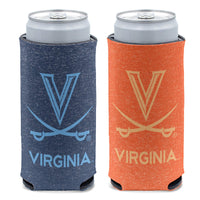 Virginia Cavaliers COLORED HEATHERED 12 oz Slim Can Cooler