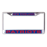 New England Patriots Lic Plt Frame S/L Printed