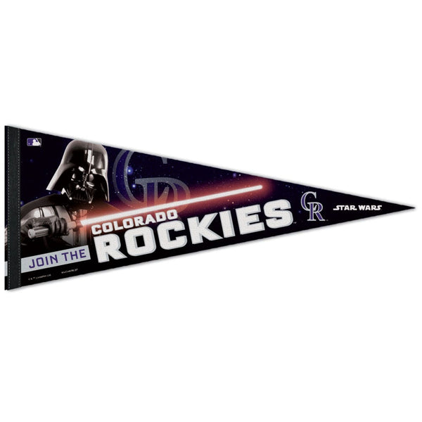 Colorado Rockies / Star Wars Darth vader Premium Pennant 12" x 30"