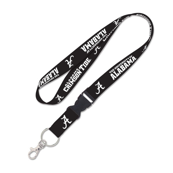 Alabama Crimson Tide BLACKOUT Lanyard w/detachable buckle 1"