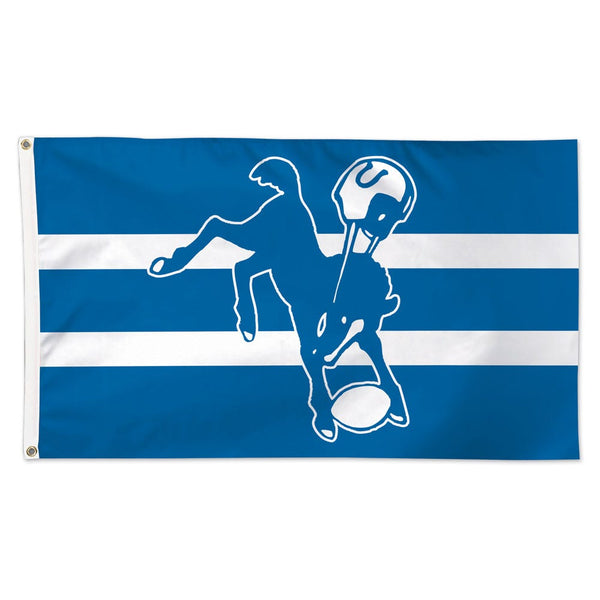 Indianapolis Colts / Classic Logo Retro Flag - Deluxe 3' X 5'