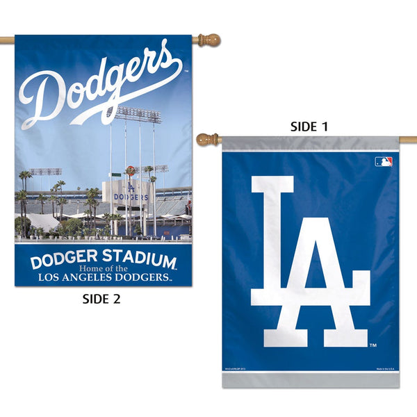 Los Angeles Dodgers Stadium MLB Vertical Flag 2 Sided 28" x 40"