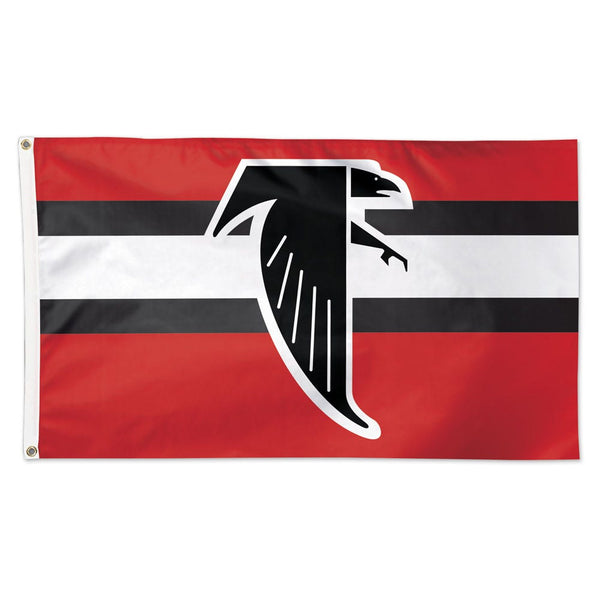 Atlanta Falcons / Classic Logo Retro Flag - Deluxe 3' X 5'