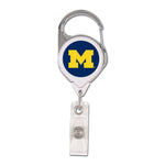 Michigan Wolverines Retrct 2S Prem Badge Holders