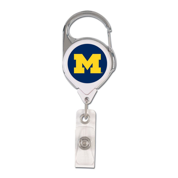 Michigan Wolverines Retrct 2S Prem Badge Holders