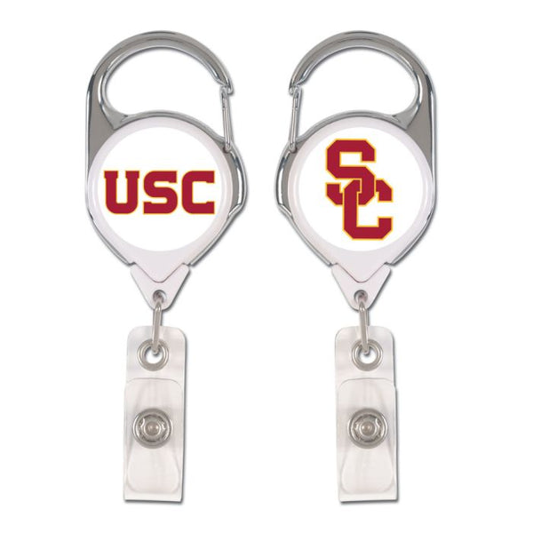 Wholesale-USC Trojans Retrct 2S Prem Badge Holders