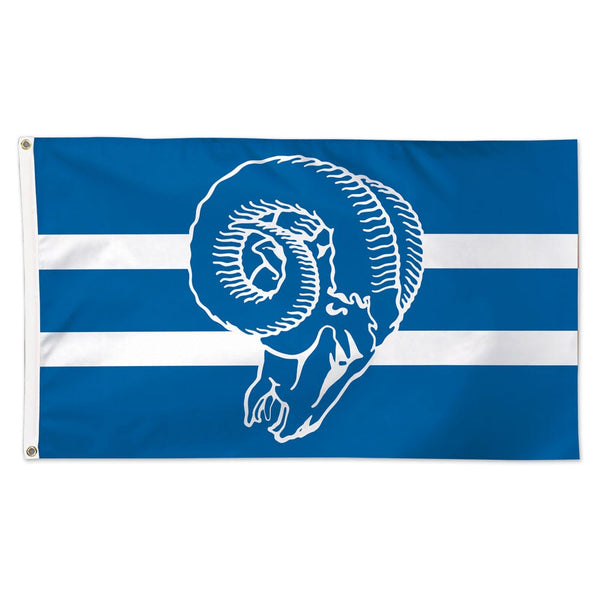 Los Angeles Rams / Classic Logo Retro Flag - Deluxe 3' X 5'