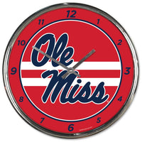 Wholesale-Ole Miss Rebels Chrome Clock