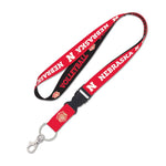 Wholesale-Nebraska Cornhuskers Lanyard w/detachable buckle 1"