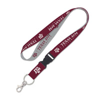 Texas A&M Aggies Lanyard w/detachable buckle 1"