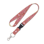 Wholesale-Oklahoma Sooners LEOPARD Lanyard w/detachable buckle 1"