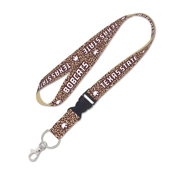 Wholesale-Texas State Bobcats LEOPARD Lanyard w/detachable buckle 1"