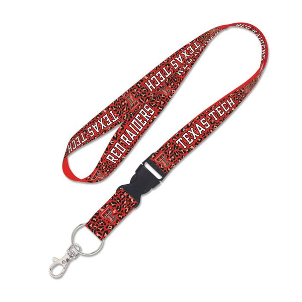 Wholesale-Texas Tech Red Raiders LEOPARD Lanyard w/detachable buckle 1"