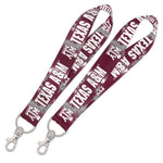 Texas A&M Aggies Lanyard Key Strap 1"
