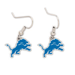 Detroit Lions Earrings Jewelry Card