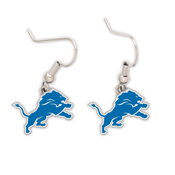 Detroit Lions Earrings Jewelry Card