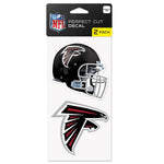Atlanta Falcons Perfect Cut Decal Set of two 4"x4"