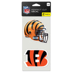 Cincinnati Bengals Perfect Cut Decal set of two 4"x4"