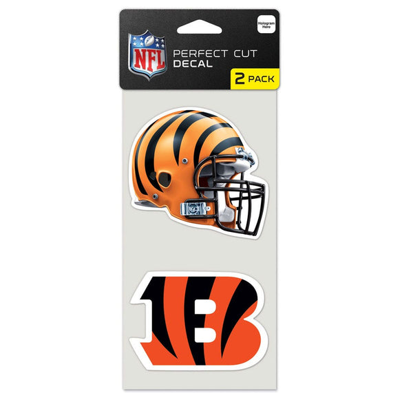 Cincinnati Bengals Perfect Cut Decal set of two 4"x4"