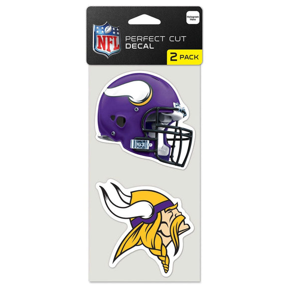 Minnesota Vikings Perfect Cut Decal set of two 4"x4"