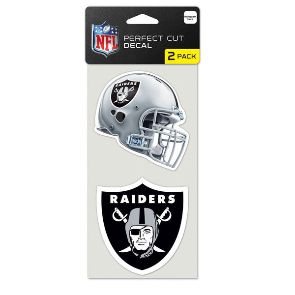 Las Vegas Raiders Perfect Cut Decal set of two 4"x4"