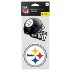 Pittsburgh Steelers Perfect Cut Decal set of two 4"x4"