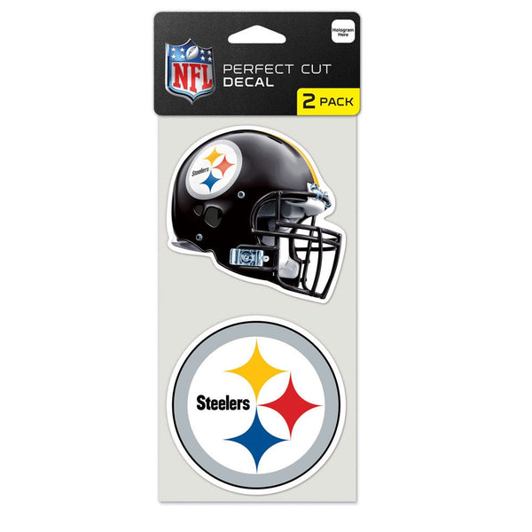 Pittsburgh Steelers Perfect Cut Decal set of two 4"x4"