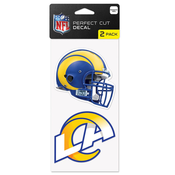 Los Angeles Rams Perfect Cut Decal Set of two 4"x4"