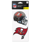 Tampa Bay Buccaneers Perfect Cut Decal Set of two 4"x4"