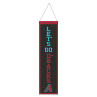 Arizona Diamondbacks Wool Banner 8" x 32"