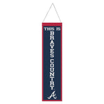 Atlanta Braves Wool Banner 8" x 32"