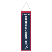 Atlanta Braves Wool Banner 8" x 32"