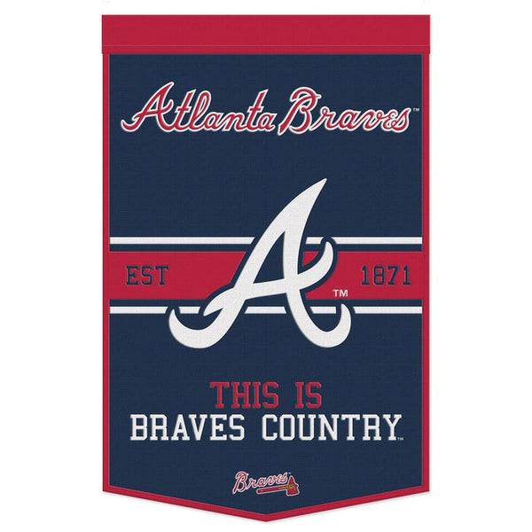 Atlanta Braves Wool Banner 24" x 38"