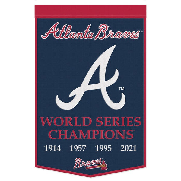 Atlanta Braves Wool Banner 24" x 38"