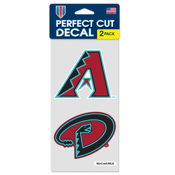 Arizona Diamondbacks Perfect Cut Decal Set of two 4"x4"