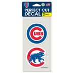 Chicago Cubs Perfect Cut Decal set of two 4"x4"