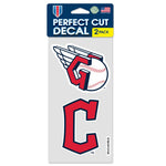 Cleveland Guardians Perfect Cut Decal Set of two 4"x4"