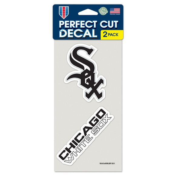 Chicago White Sox Perfect Cut Decal set of two 4"x4"