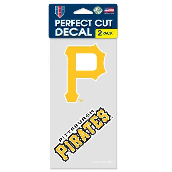 Pittsburgh Pirates Perfect Cut Decal set of two 4"x4"