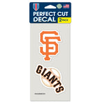 San Francisco Giants Perfect Cut Decal set of two 4"x4"