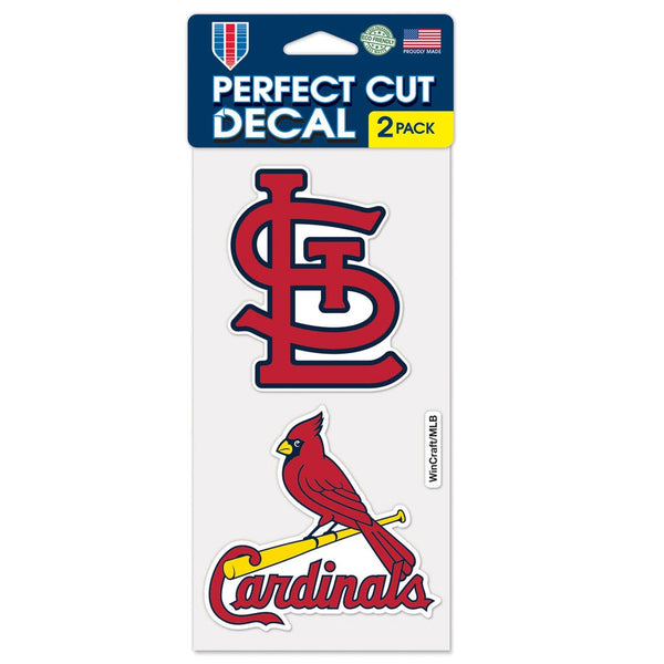 St. Louis Cardinals Perfect Cut Decal Set of two 4"x4"