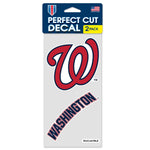 Washington Nationals Perfect Cut Decal Set of two 4"x4"