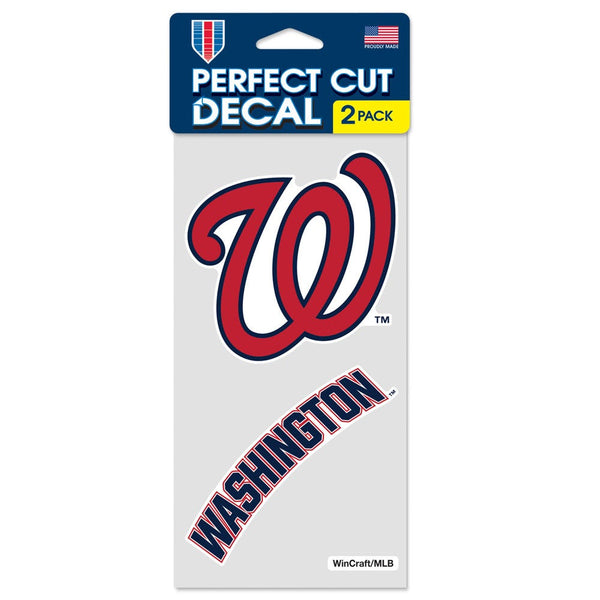 Washington Nationals Perfect Cut Decal Set of two 4"x4"