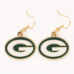 Green Bay Packers Earrings Jewelry Card